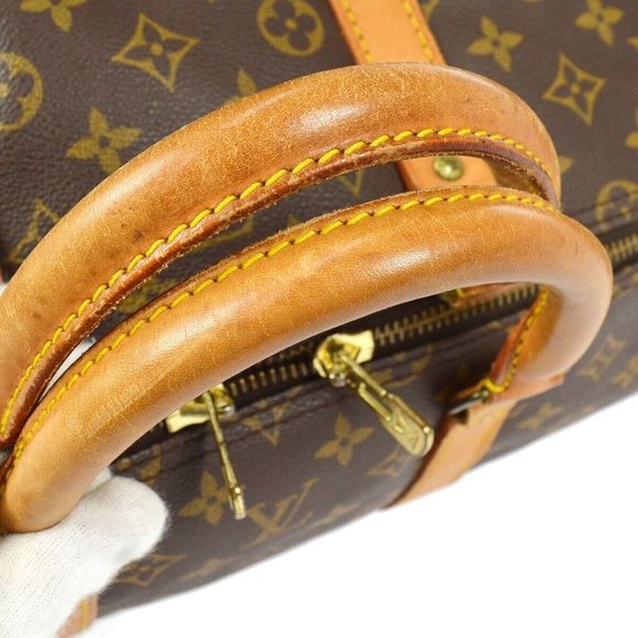 Louis Vuitton Travel Bag Keepall Bandouliere 55 Brown Monogram. - Picture 5 of 8